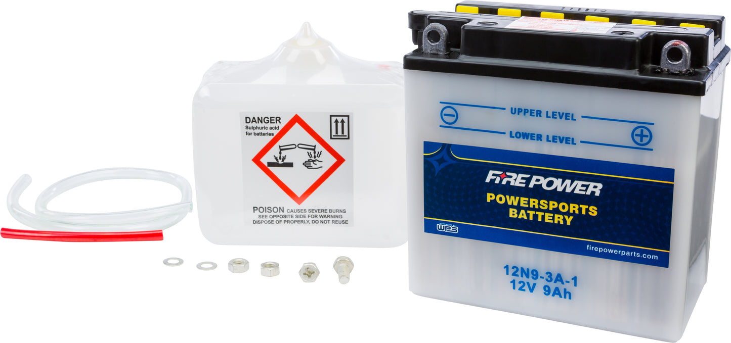 12V Standard Battery w/Acid Pack