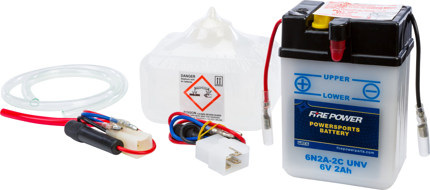 6V Standard Battery w/Acid Pack