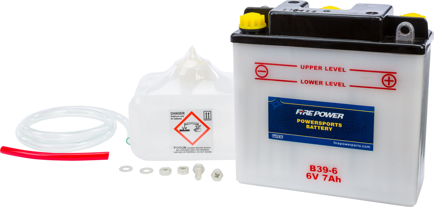6V Standard Battery w/Acid Pack