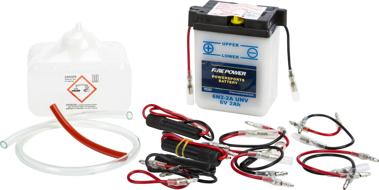 6V Standard Battery w/Acid Pack