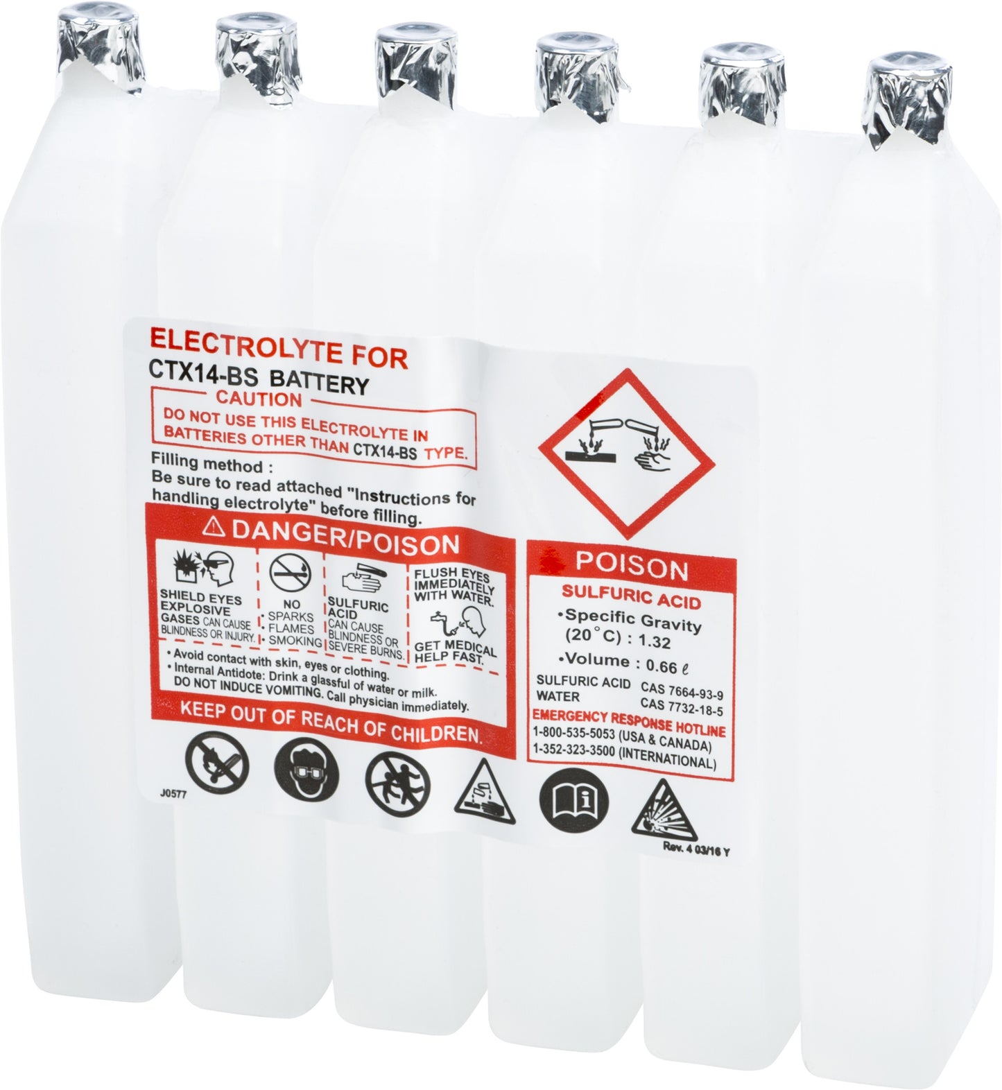 Sealed Battery Electrolyte Pack