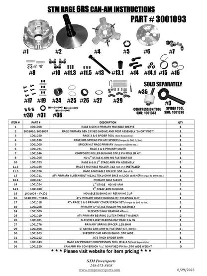 Can-Am STM Rage 6RS Primary