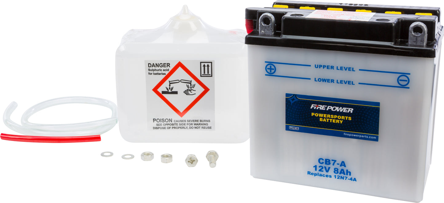 12V Heavy Duty Battery w/Acid Pack