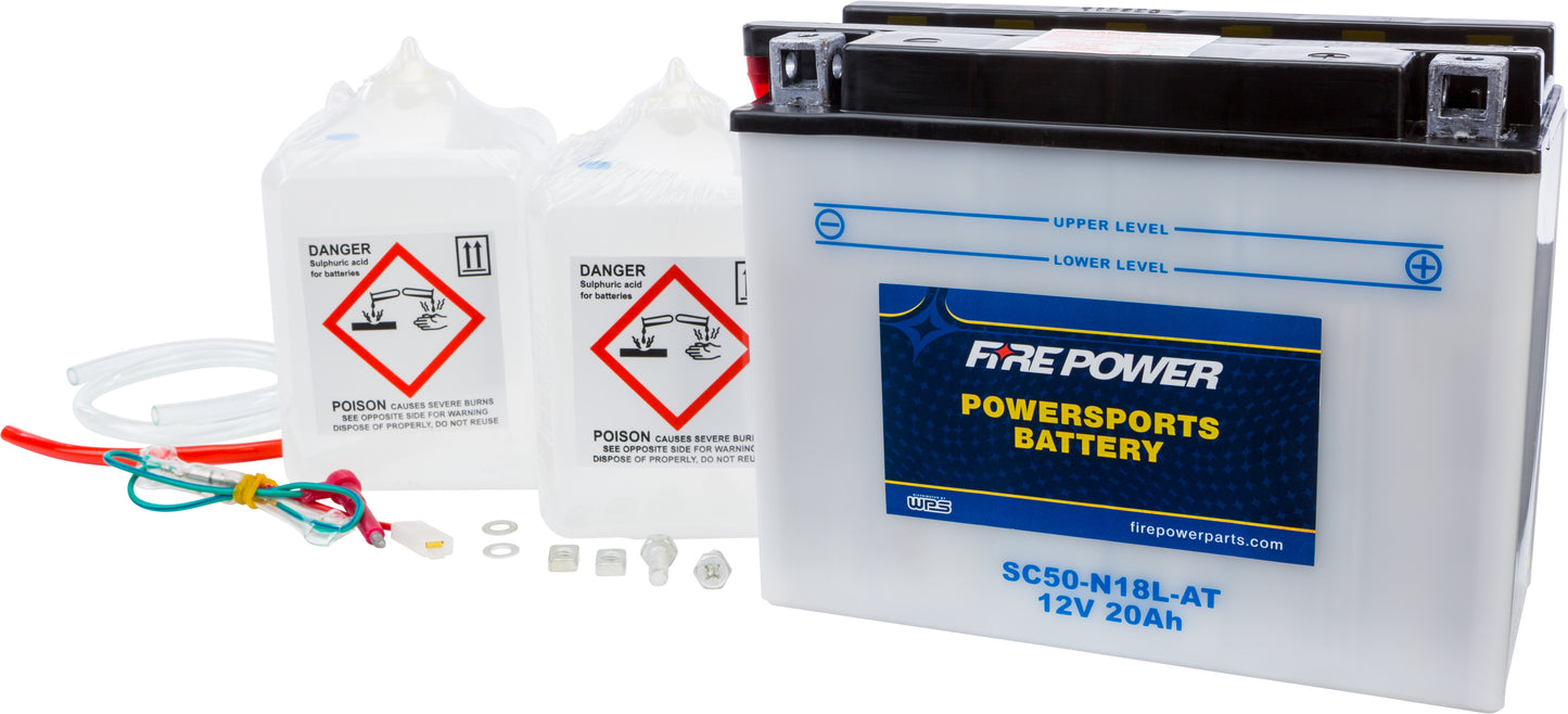 12V Heavy Duty Battery w/Acid Pack