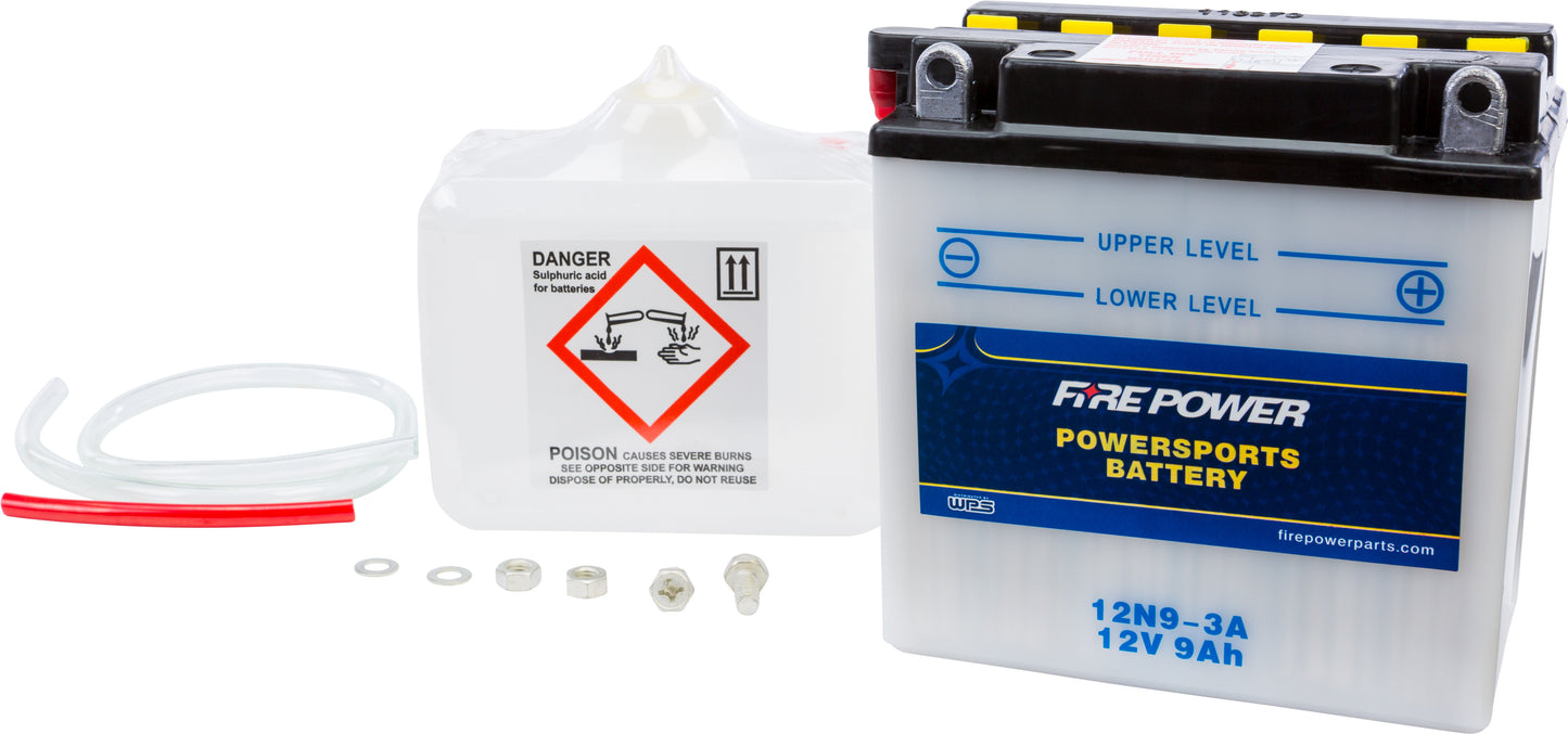 12V Standard Battery w/Acid Pack