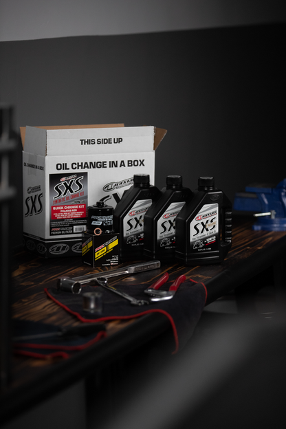 MAXIMA SXS 2019-2021 RZR OIL QUICK CHANGE KIT 10W50/5W50 WITH BLACK OIL FILTER