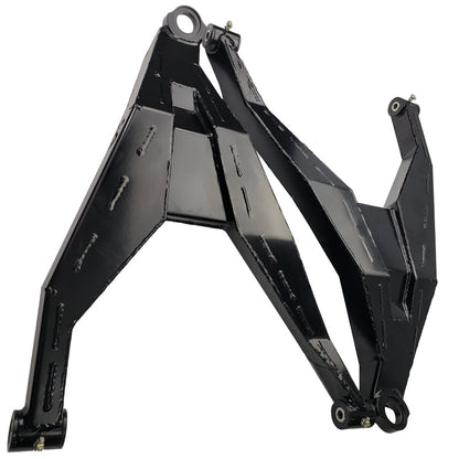 Can-Am Maverick X3 Lower Boxed Control Arms are laser cut from 4130 chromoly then CNC broke for quality and accuracy. Comes complete with 25% larger bushings installed to decrease wear and increase bushing life. Made with TIVARÃ‚Â® a high quality UHMW-PE material and is resistant to most all chemicals and conditions.