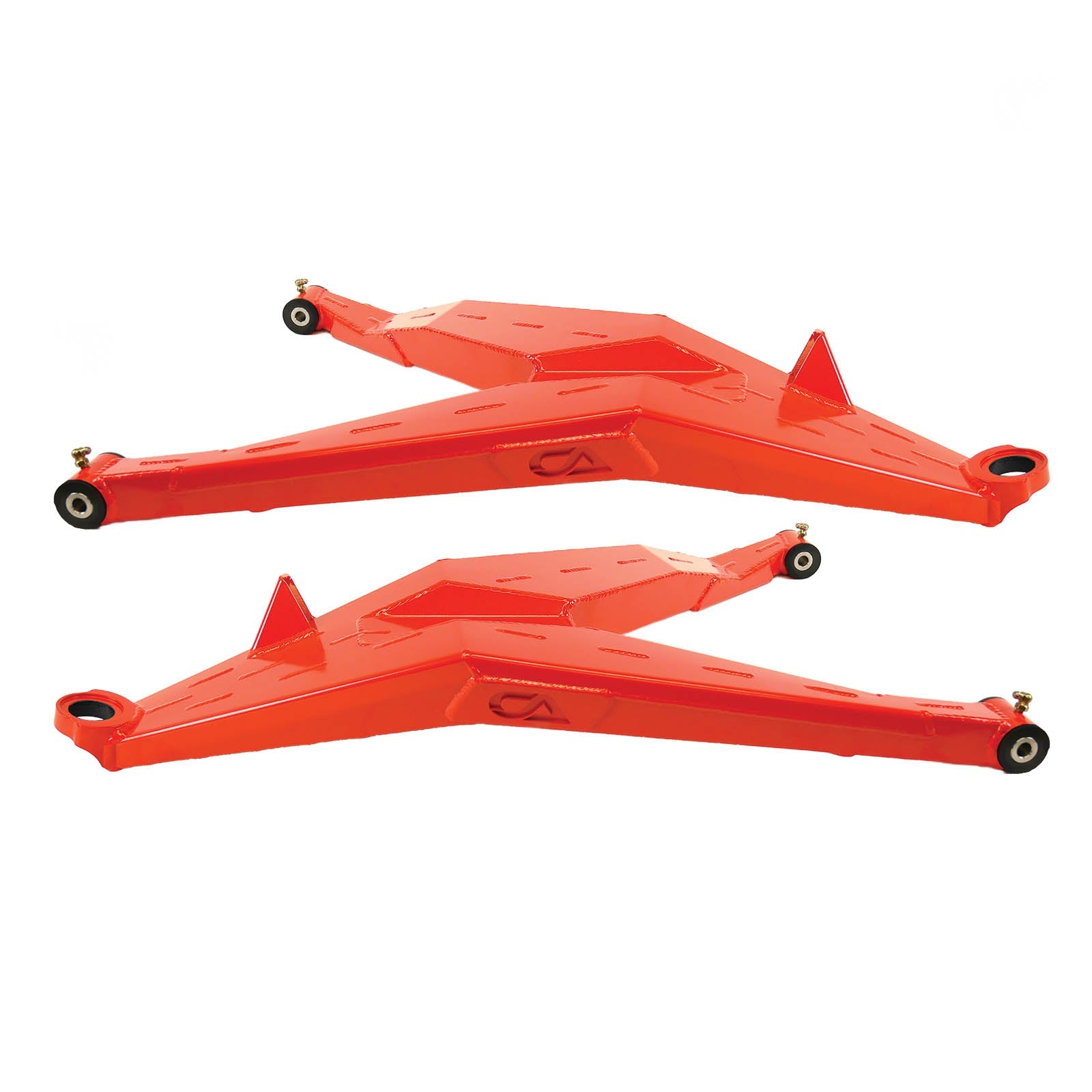 Can-Am Maverick X3 Lower Boxed Control Arms are laser cut from 4130 chromoly then CNC broke for quality and accuracy. Comes complete with 25% larger bushings installed to decrease wear and increase bushing life. Made with TIVARÃ‚Â® a high quality UHMW-PE material and is resistant to most all chemicals and conditions.