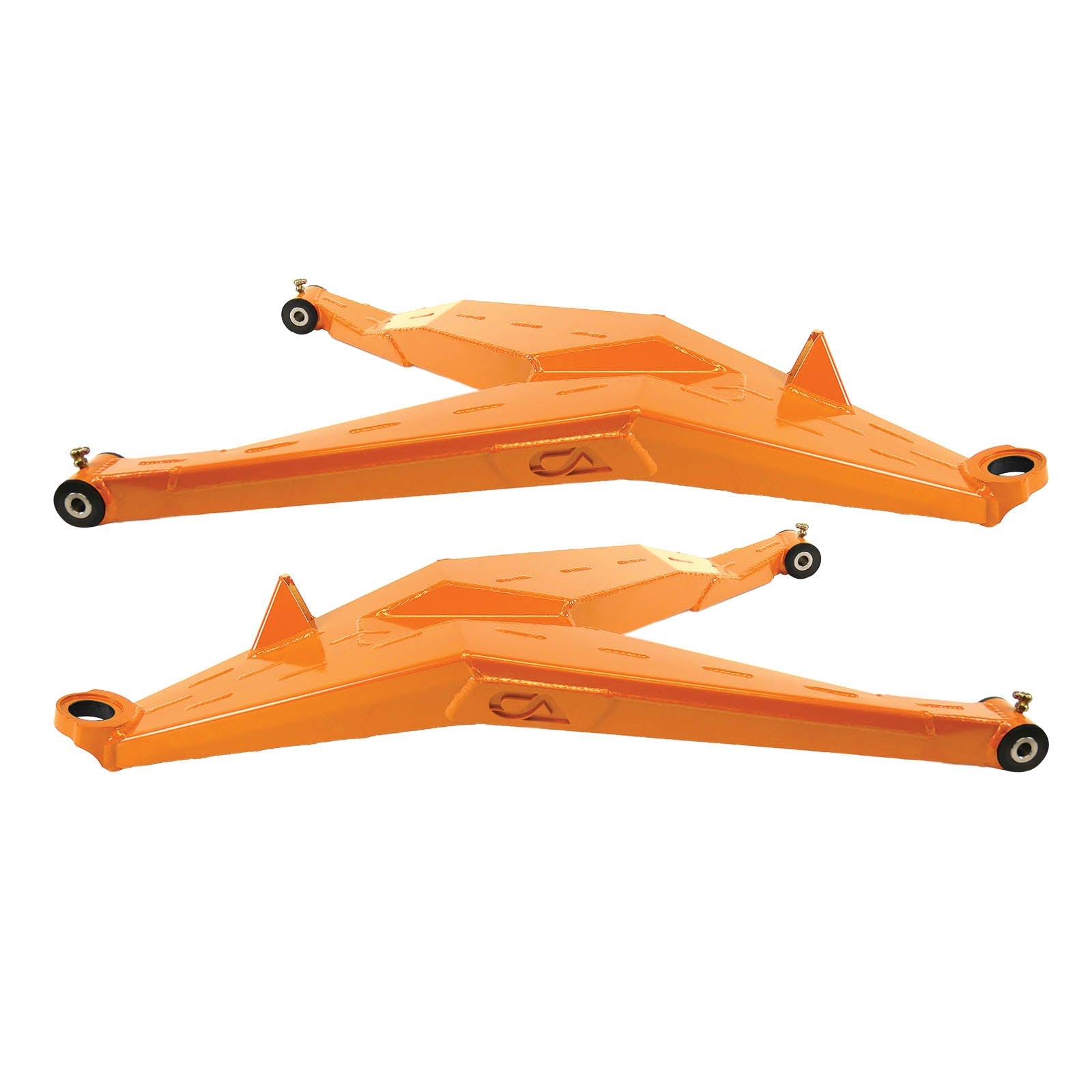 Can-Am Maverick X3 Lower Boxed Control Arms are laser cut from 4130 chromoly then CNC broke for quality and accuracy. Comes complete with 25% larger bushings installed to decrease wear and increase bushing life. Made with TIVARÃ‚Â® a high quality UHMW-PE material and is resistant to most all chemicals and conditions.