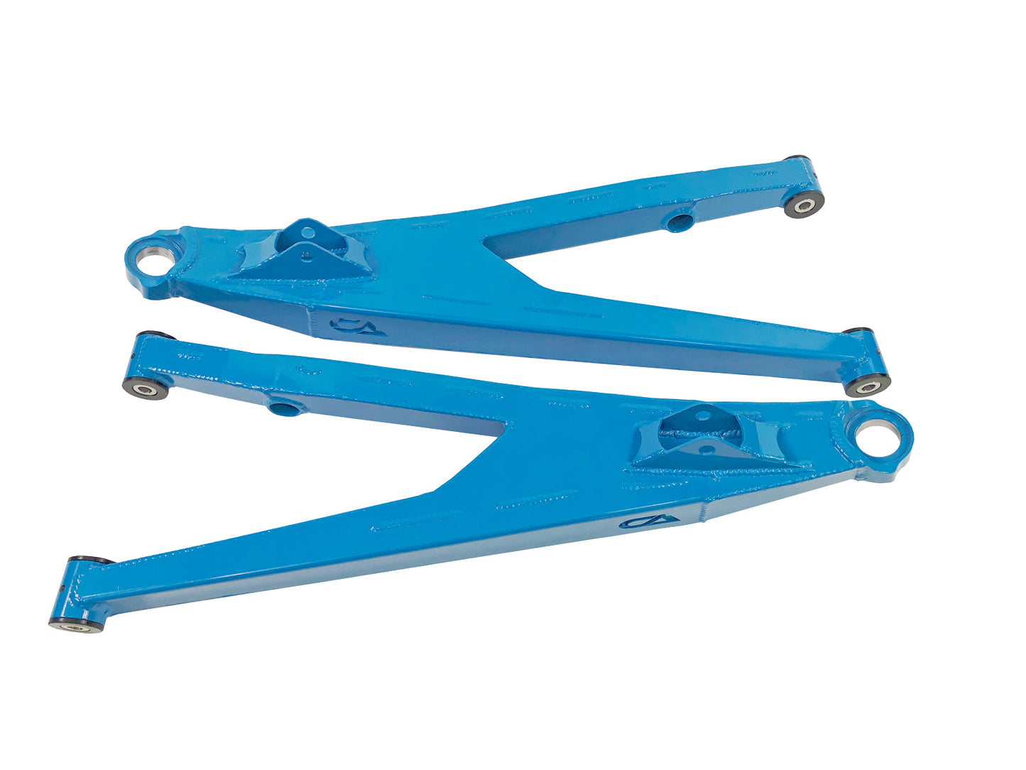 Can-Am Maverick X3 Upper Boxed Control Arms are laser cut from 4130 chromoly then CNC broke for quality and accuracy. Comes complete with 25% larger bushings installed to decrease wear and increase bushing life. Made with TIVARÃ‚Â® a high quality UHMW-PE material and is resistant to most all chemicals and conditions. 