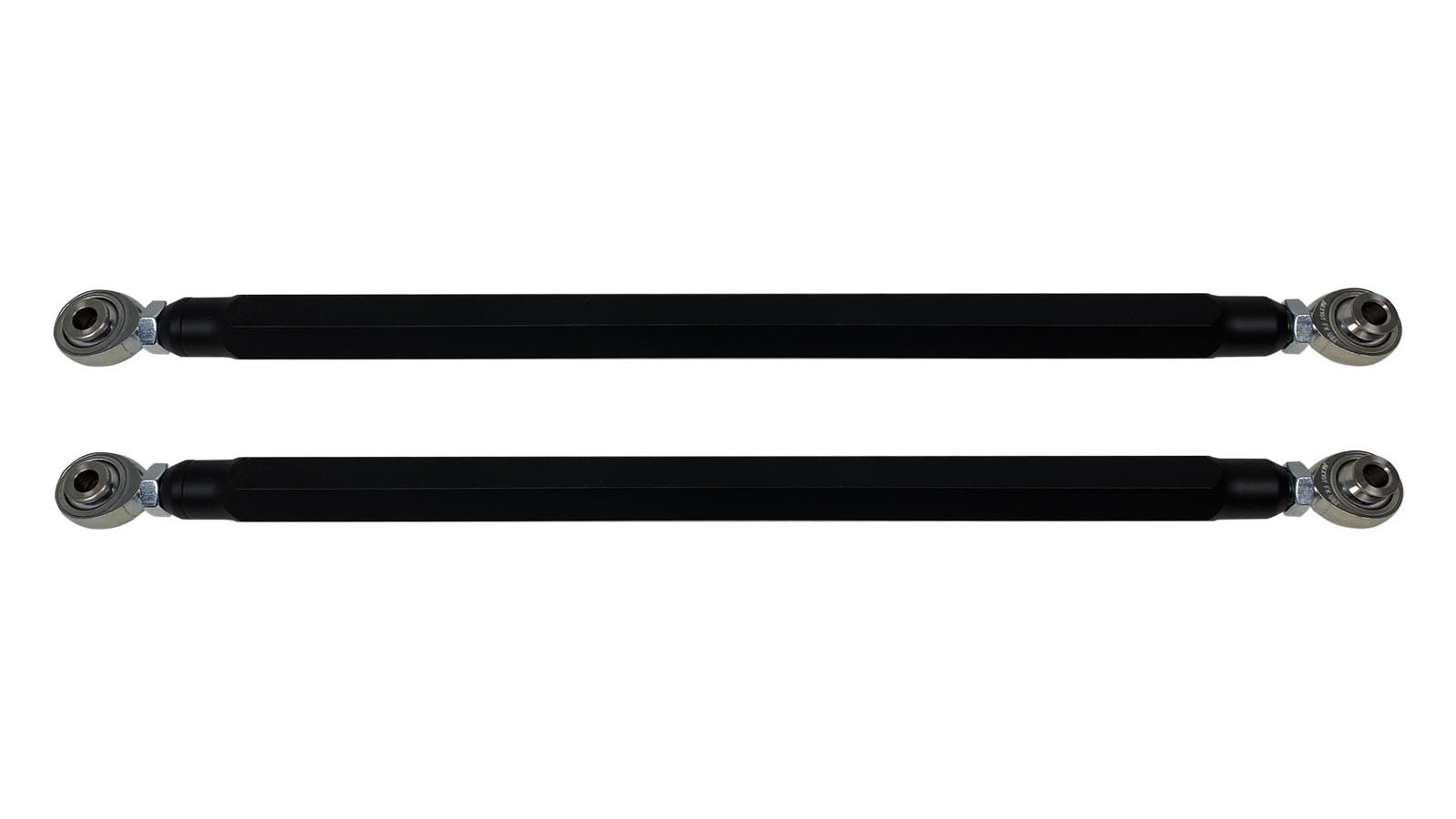 We utilize ONLY industry leading FK Brand Spherical bearings equipped with a cloth PTFE liner for durability on the high clearance lower rods and use FK brand JMX heims on the upper rods. There is no better joint to use on the planet. The Heims are spaced for your machineÃ¢â‚¬â„¢s width so its bolt and go with little to no adjusting! Our rods are fully covered by a no hassle no BS warranty. If you damage a rod, we guarantee to replace it no questions asked, at all.