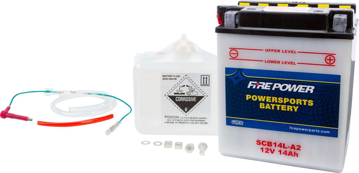 12V Heavy Duty Battery w/Acid Pack
