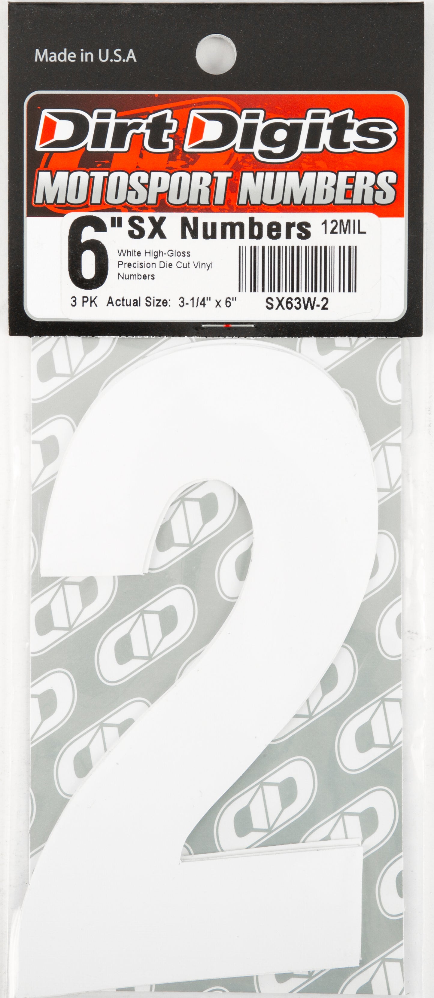 Super X Competition Stick-on Numbers